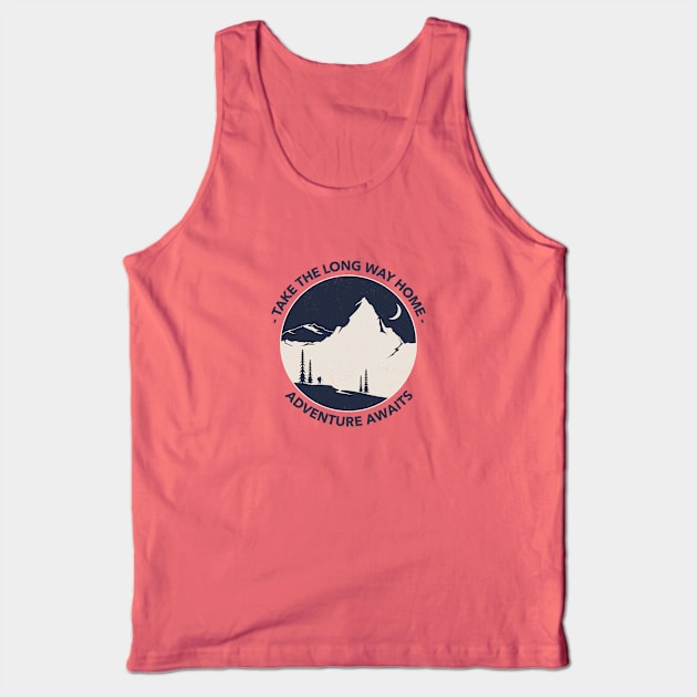 Take the Long Way Home Tank Top by CatMonkStudios